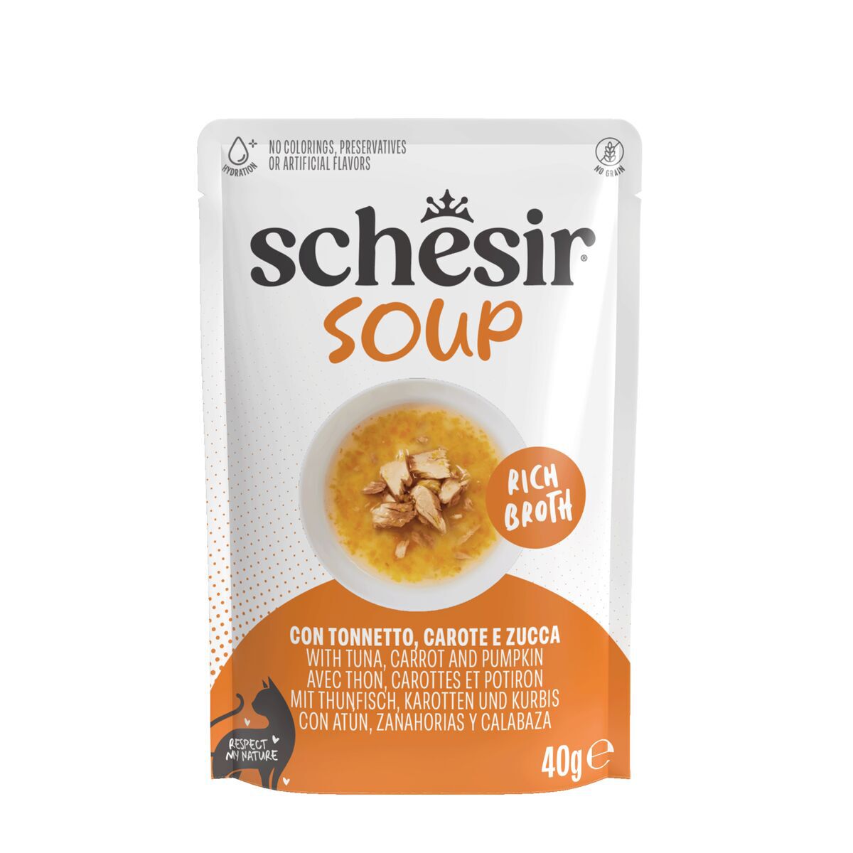 Schesir Tuna & Pumpkin in Soup 40 g