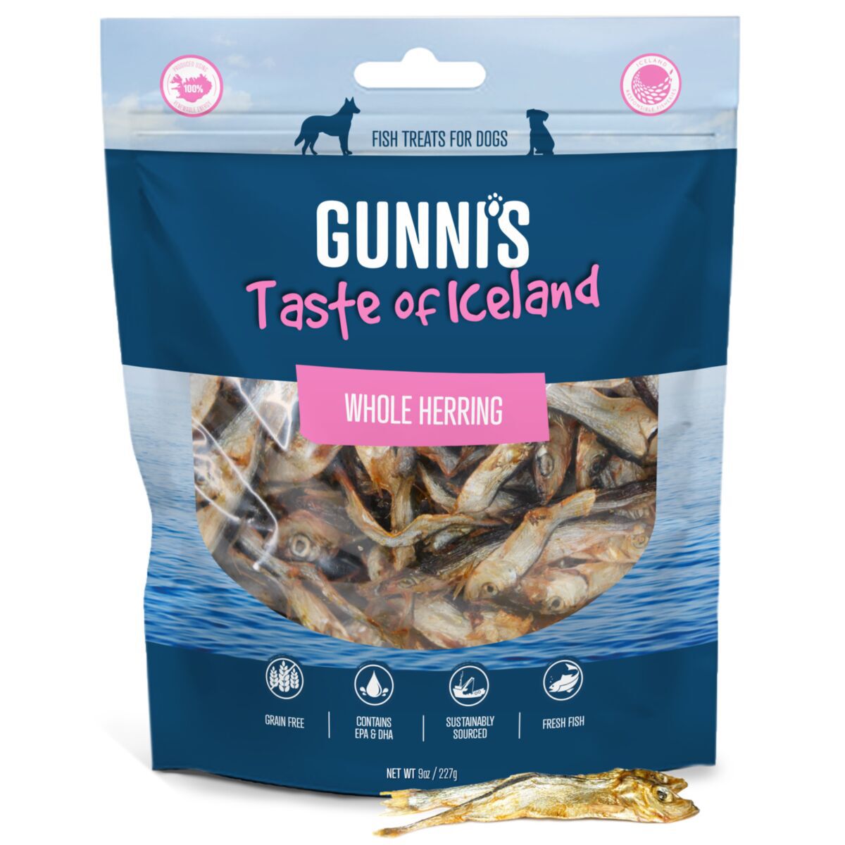 Gunni's Whole Herring Hundgodis