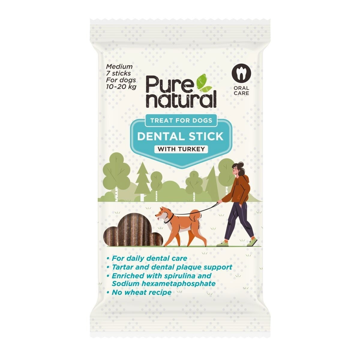 Purenatural Dental Sticks Kalkon 7-pack