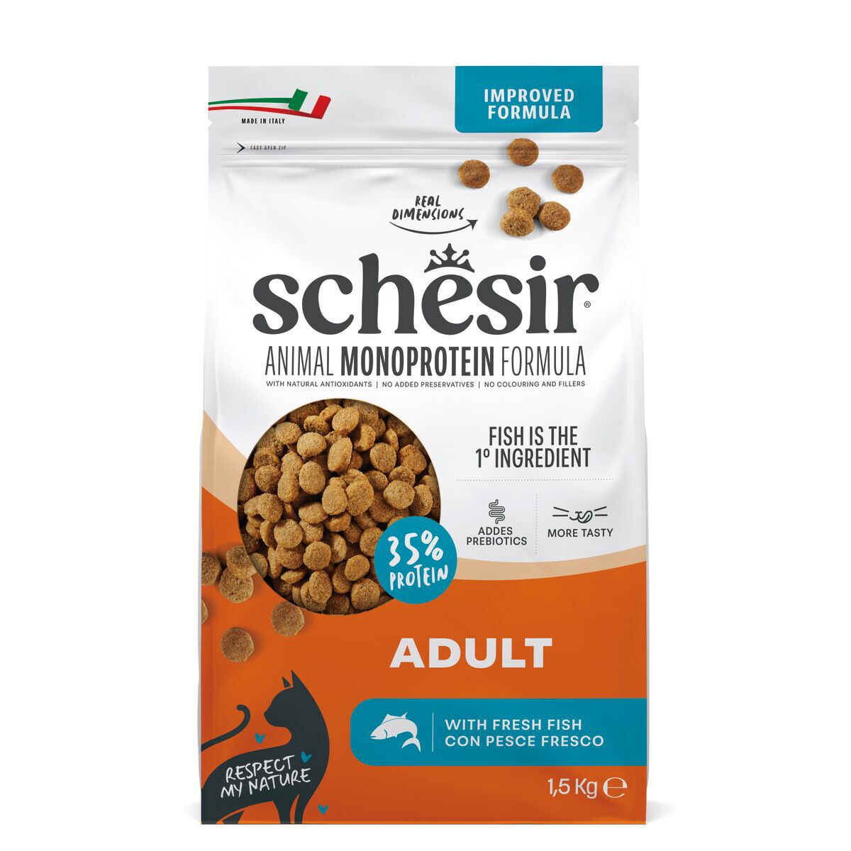 Schesir Adult Monoprotein med fisk - 1,5 kg