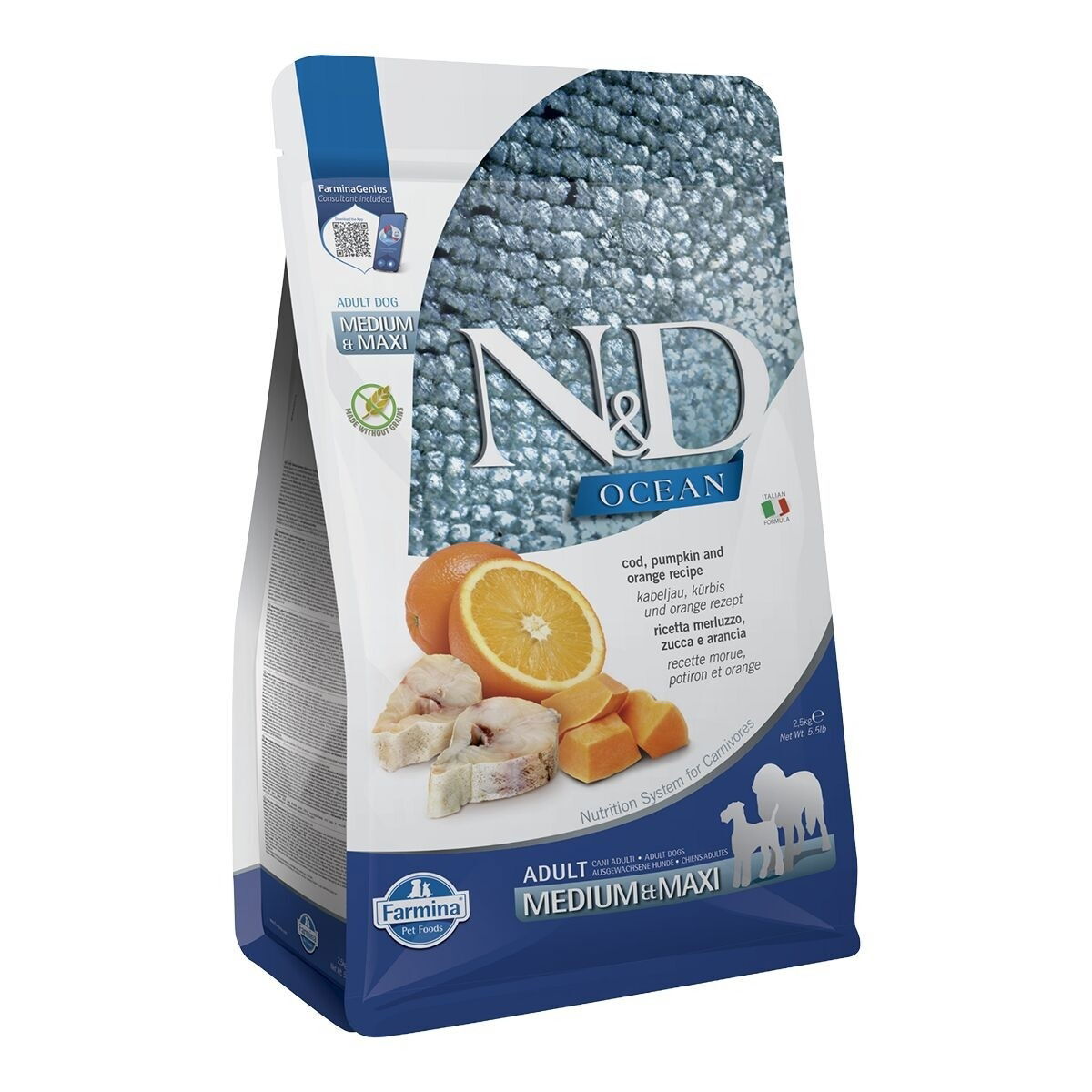 N&D Dog Ocean Cod, Pumpkin & Orange M/L