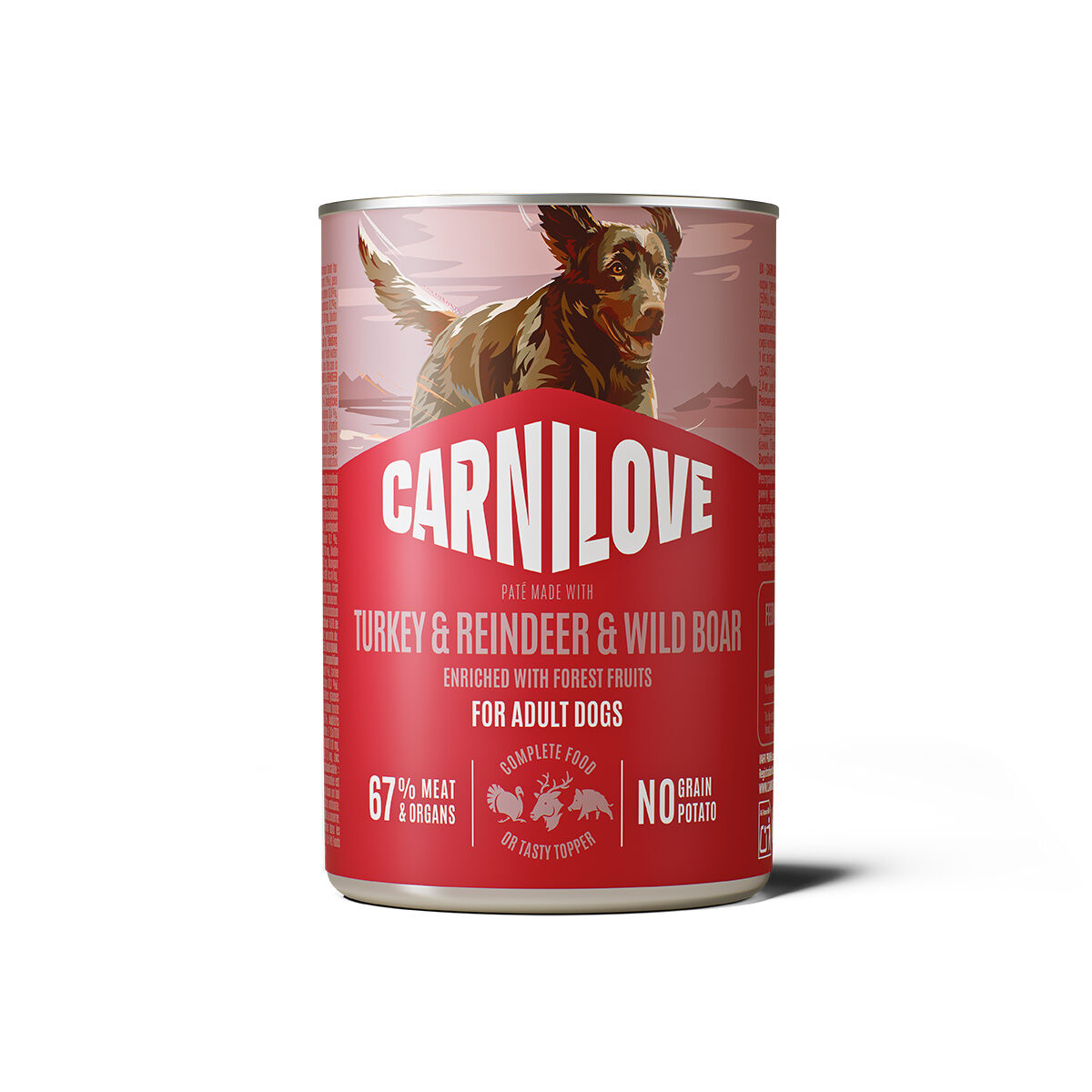 Carnilove Dog Adult Turkey, Reindeer & Wild Boar Paté Våtfoder till Hund 400 g | Hund - Hundmat - Våtfoder till hund | DogStyle