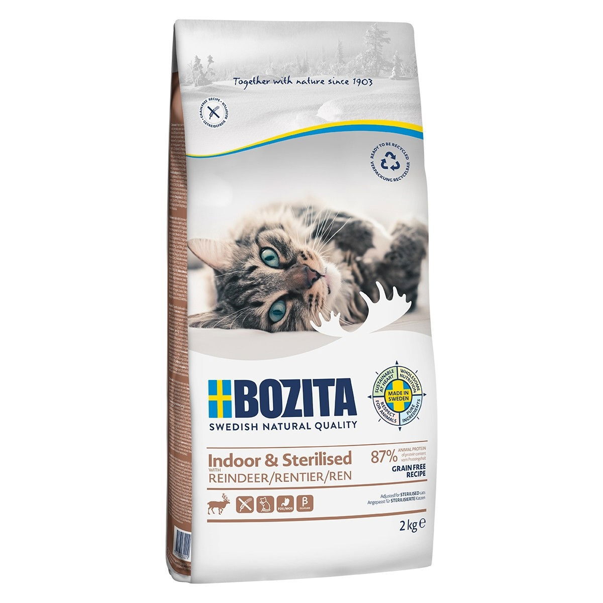 Bozita Indoor & Sterilised Grain free Reindeer