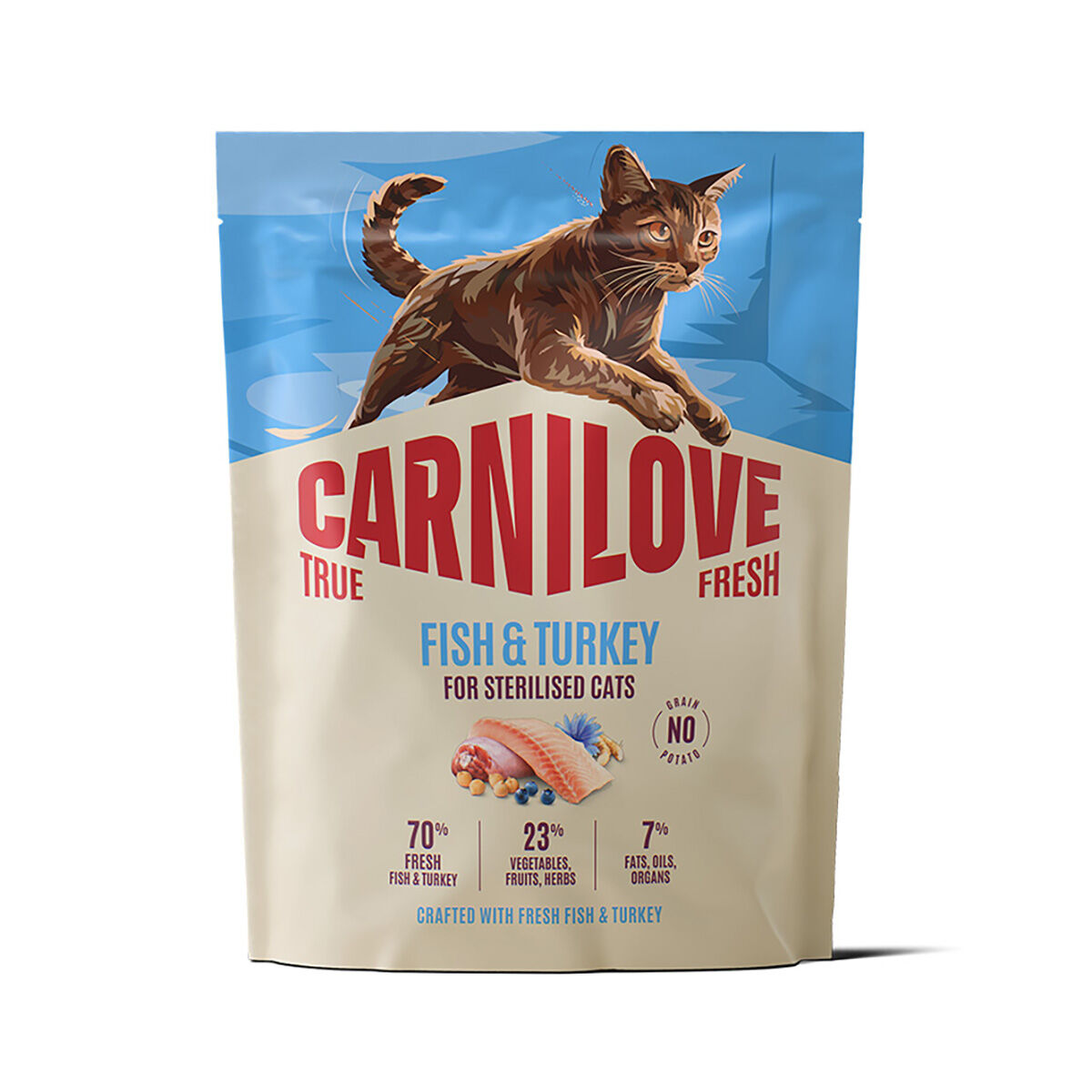 Carnilove True Fresh Cat Adult Sterilised Fish & Turkey Torrfoder till Katt