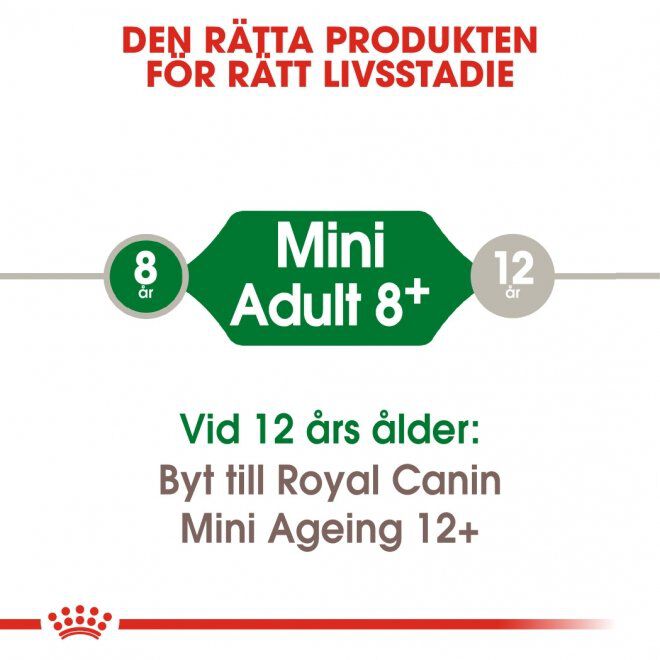 Royal Canin Mini Adult 8+ torrfoder för hund