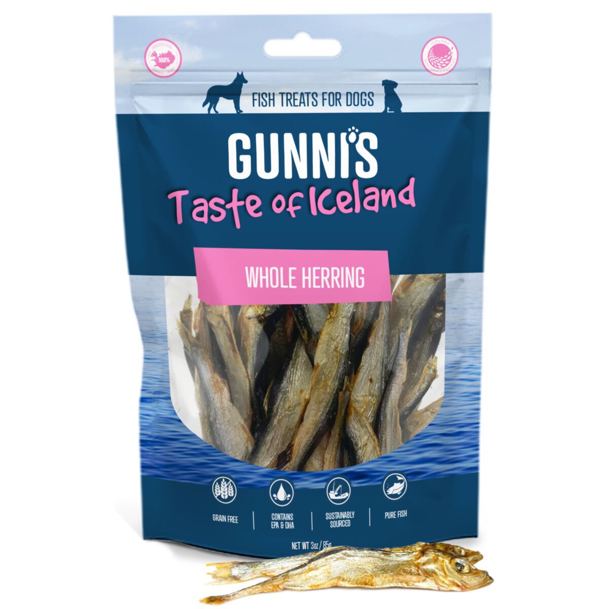 Gunni's Whole Herring Hundgodis