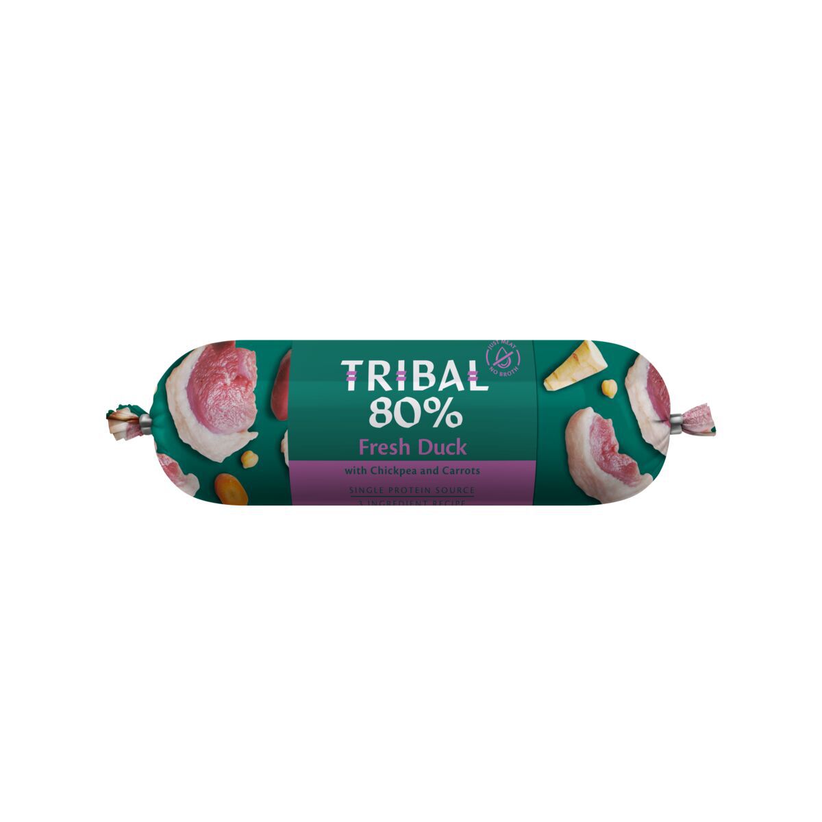 Tribal Dog 80% Duck Sausage Hundfoder 300 g