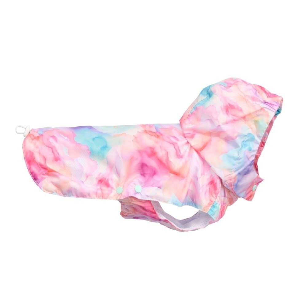 Little&Bigger Mistral Rainhoodie Pastel Cloud print