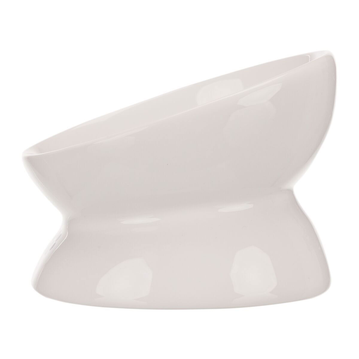 TRIXIE Skål, upphöjd, keramik, vit