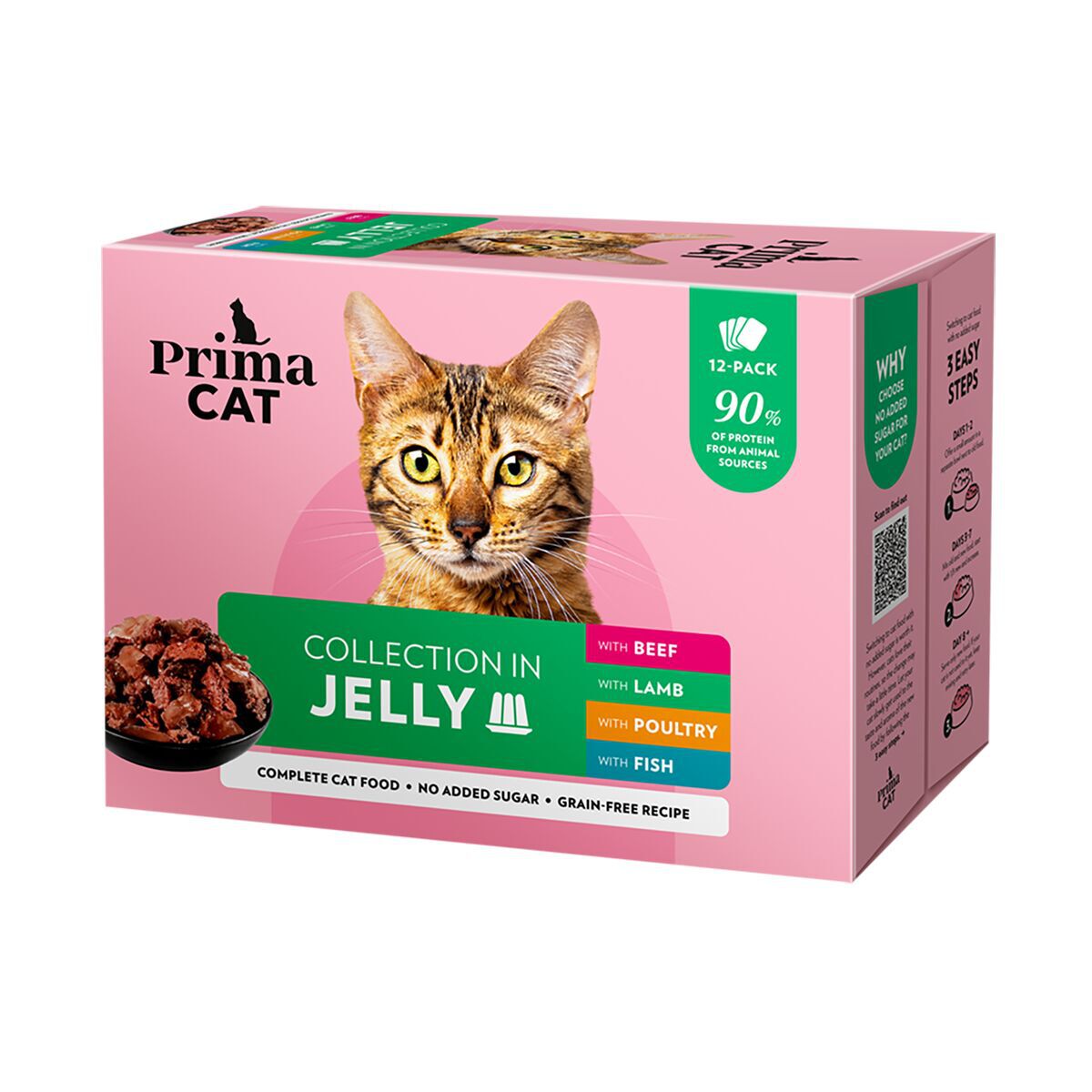 PrimaCat Classic Multipack i Jelly 12x85 g