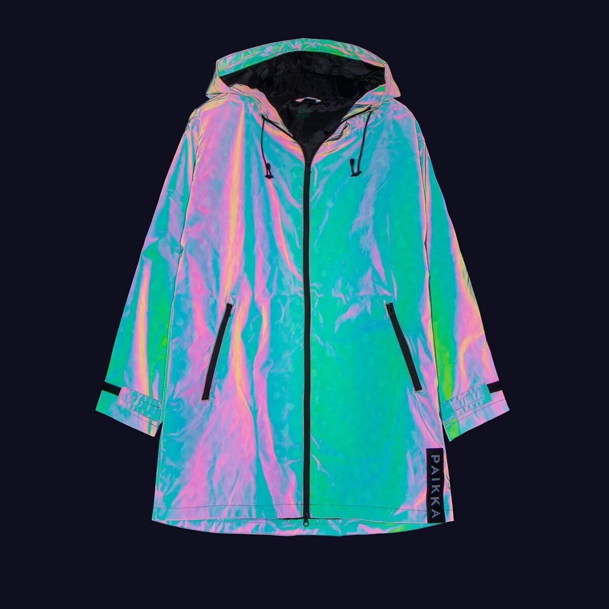 PAIKKA Human Visibility Raincoat, green leo