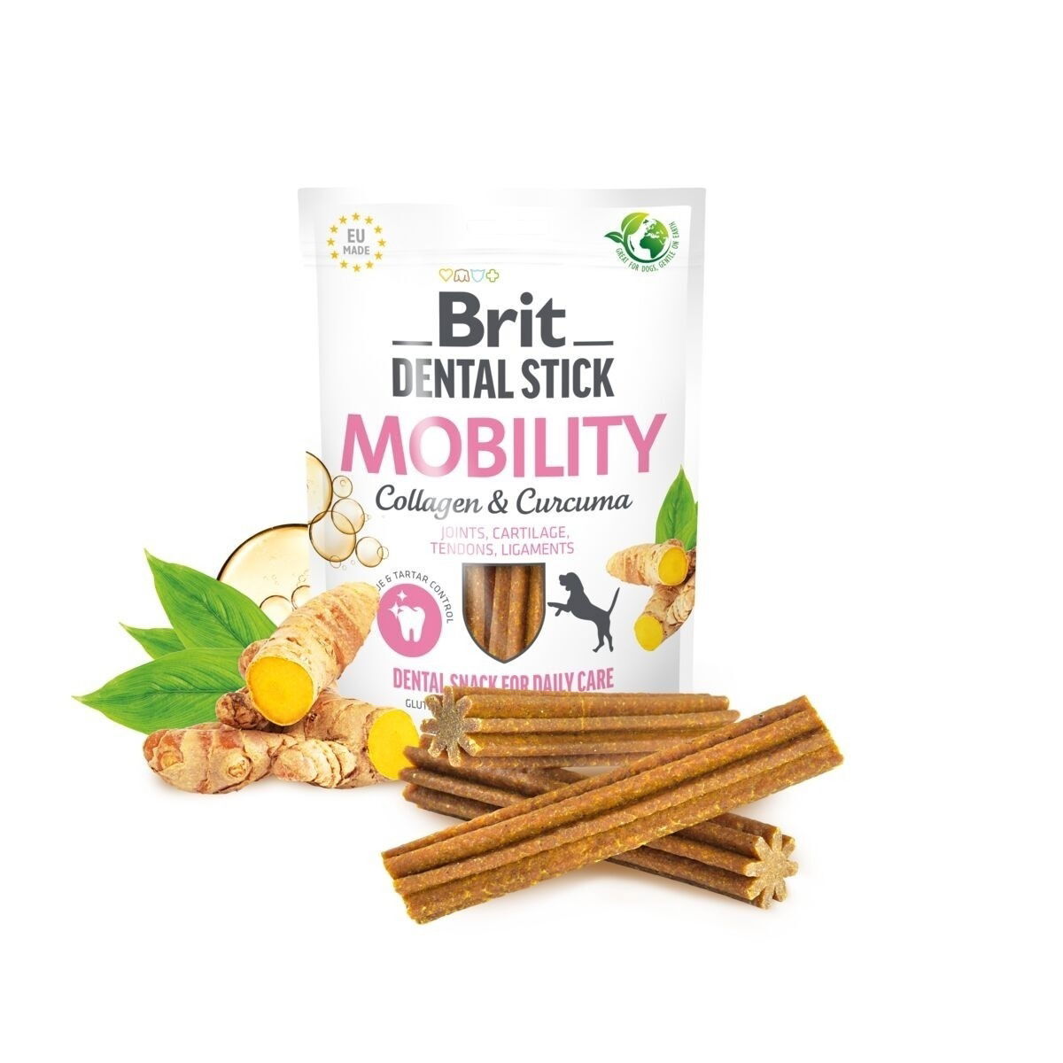 Brit Care Dental Stick Mobility with Curcuma & Collagen 7 pcs