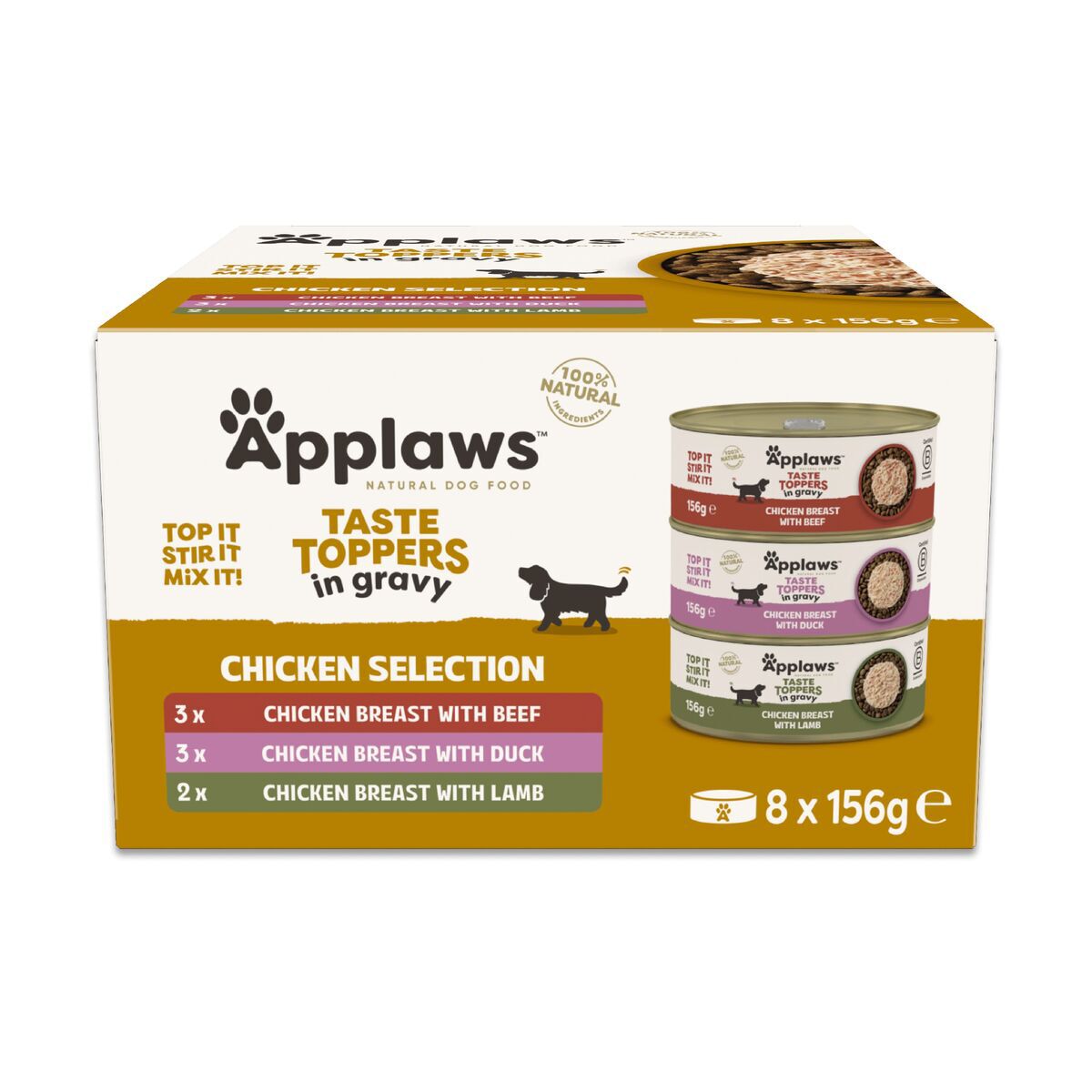 Applaws Smaksättare till Hundfoder Sås Multipack 8x156 g