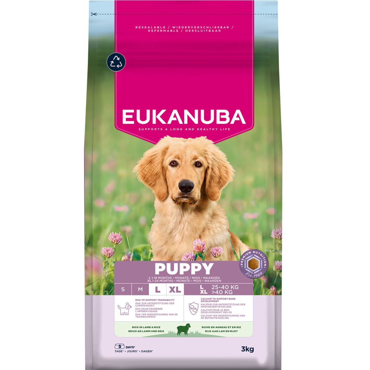 Eukanuba Puppy & Junior Large Breed Lamb & Rice | Hund - Valp - Valpfoder - Torrfoder till valp | DogStyle