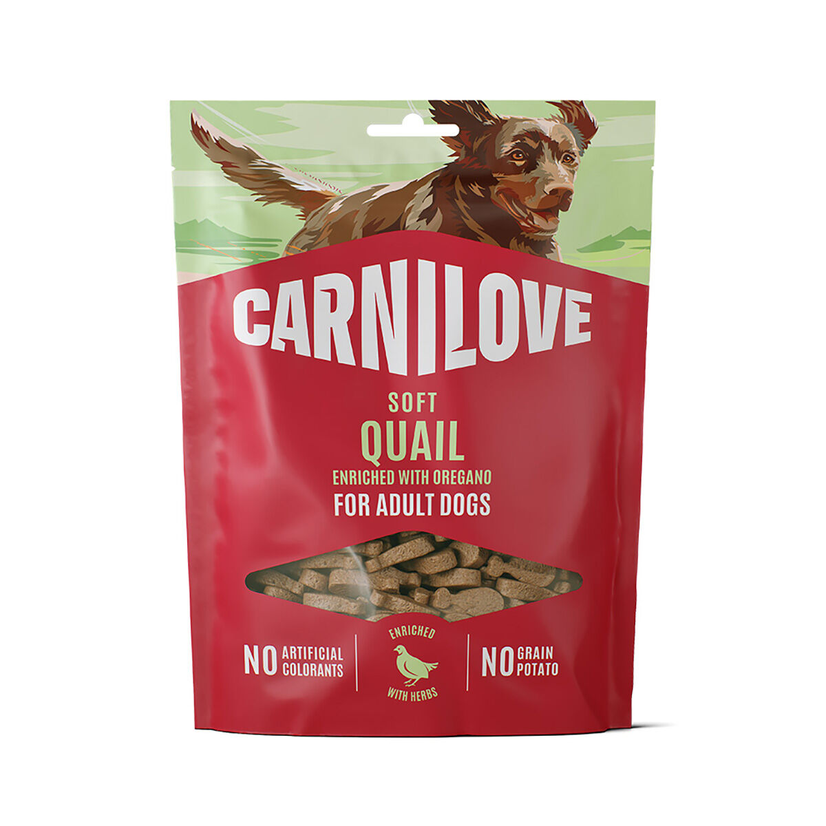 Carnilove Dog Soft Snack Quail enriched with Oregano - 200 g