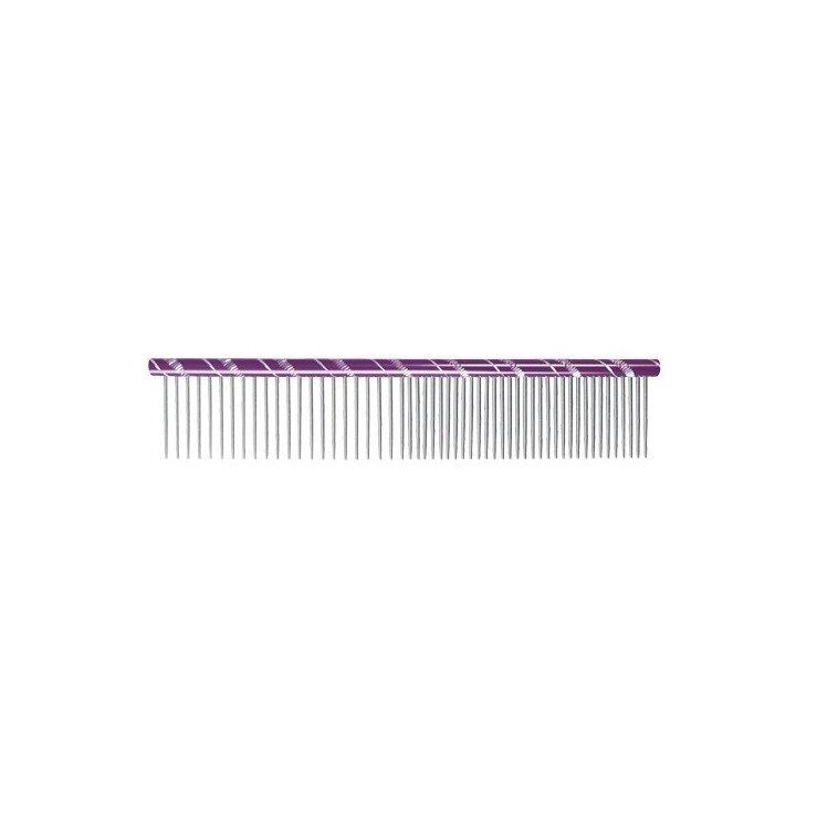 Ideal Dog comb double lilac