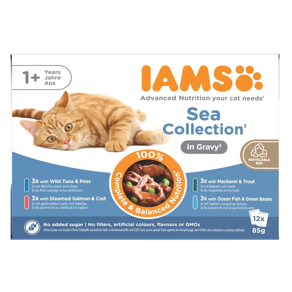 Iams Delights wet sea collection Gravy - Multibox 12