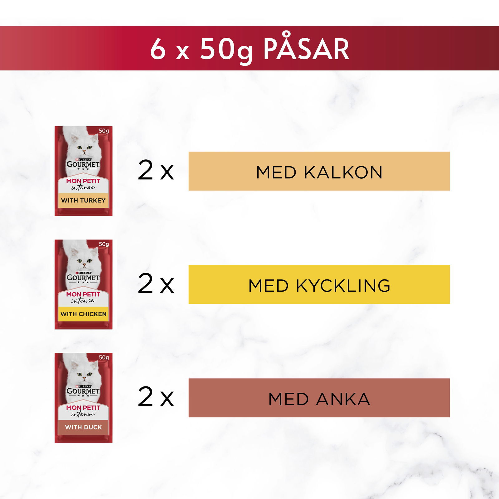 Gourmet Mon Petit Siipikarjalajitelma 6x