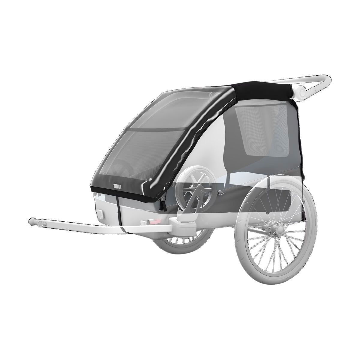 Thule Courier Cykelvagn Blå och Hundvagnskit