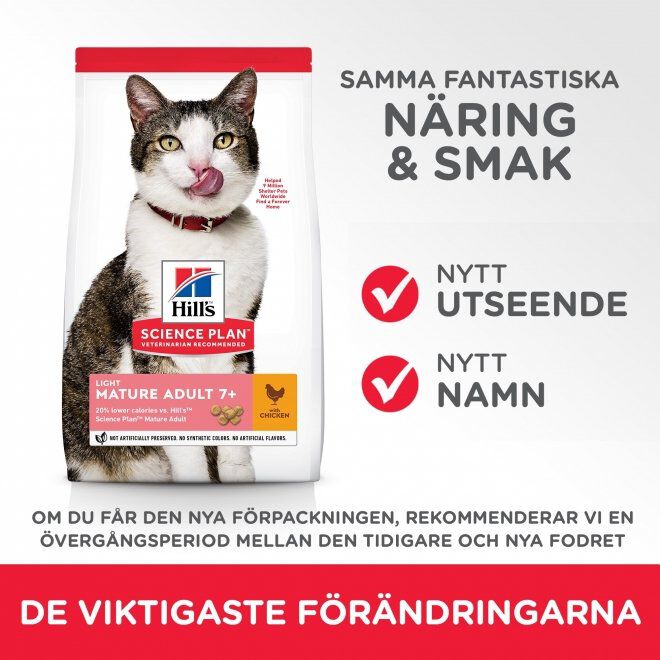 Hill's Science Plan Cat Mature 7+ Light Chicken