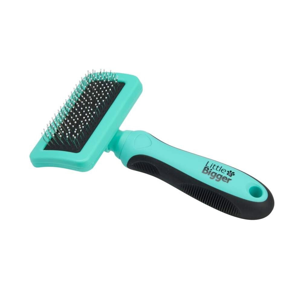 Little&Bigger Care slicker with nubs mint