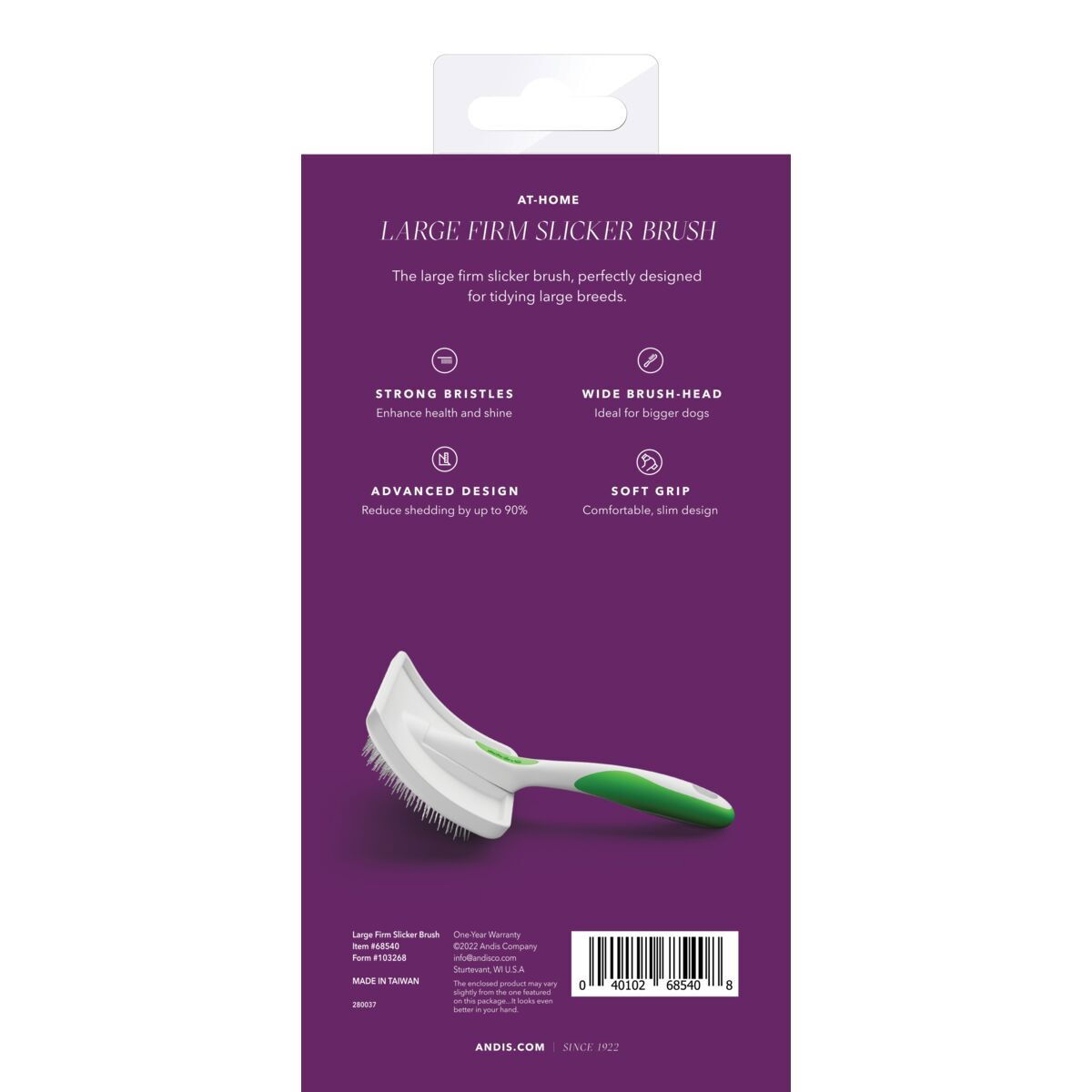 Andis firm slicker brush