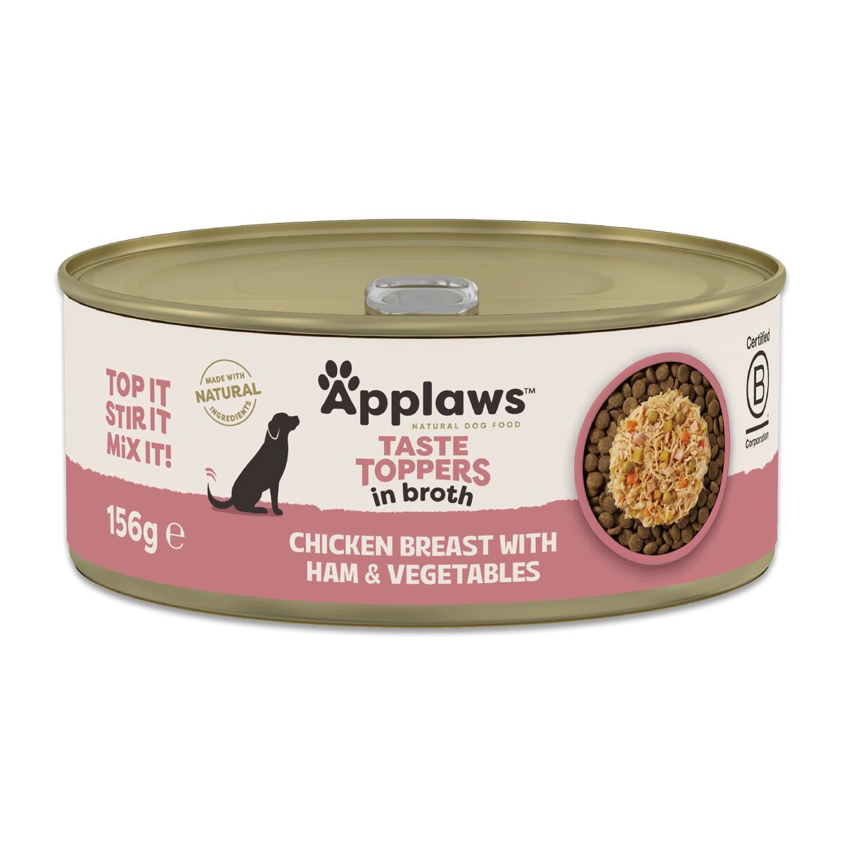 Applaws Taste Toppers Kyckling & Skinka med Pumpa, Morot & &Auml;rtor 156 g