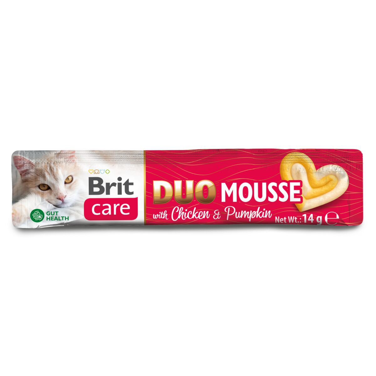 Brit Care Cat Creamy Duo Mousse Chicken & Pumpkin Flytande Kattgodis 4x14 g