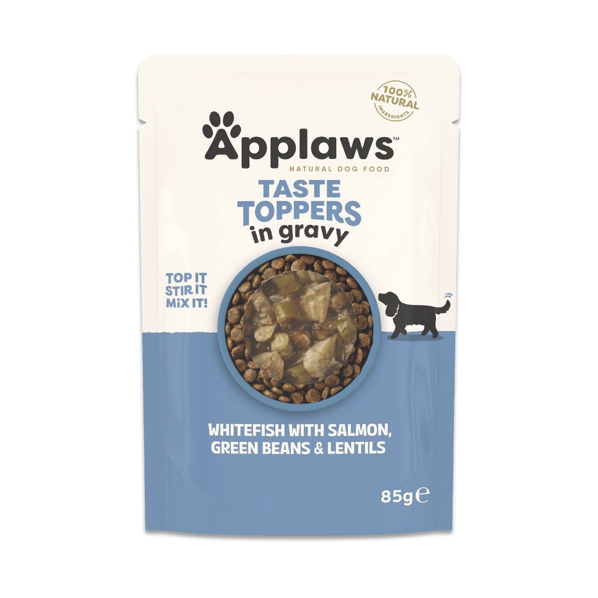Applaws Taste Toppers Vitfisk & Lax med B&ouml;nor & Linser 85 g