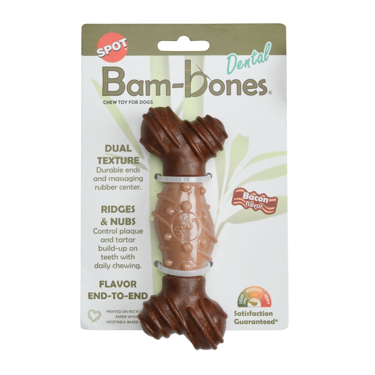 Bam-Bones Dental Bone Bacon Tuggleksak till Hund 14,5 cm
