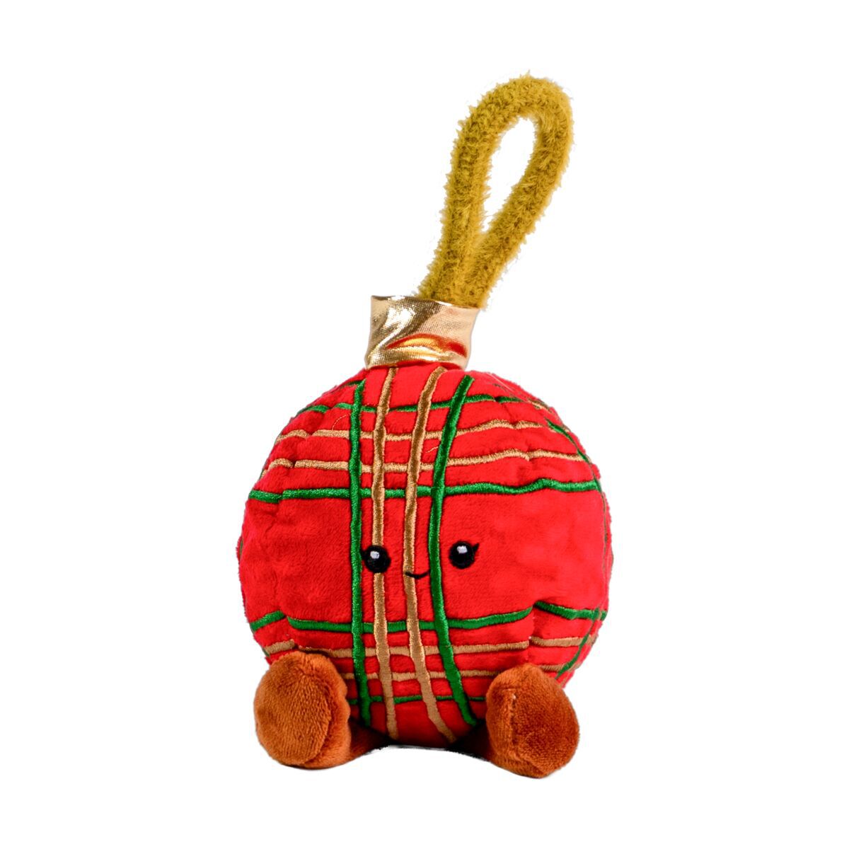 Little&Bigger Xmas Stories Julkula med Piggboll Hundleksak 24 cm