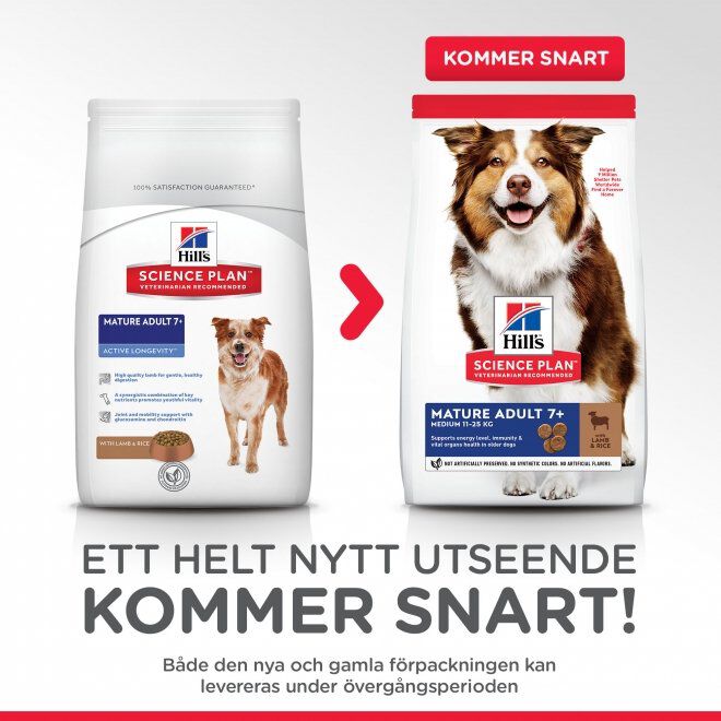 Hill's Science Plan Dog Mature 7+ Lamb & Rice