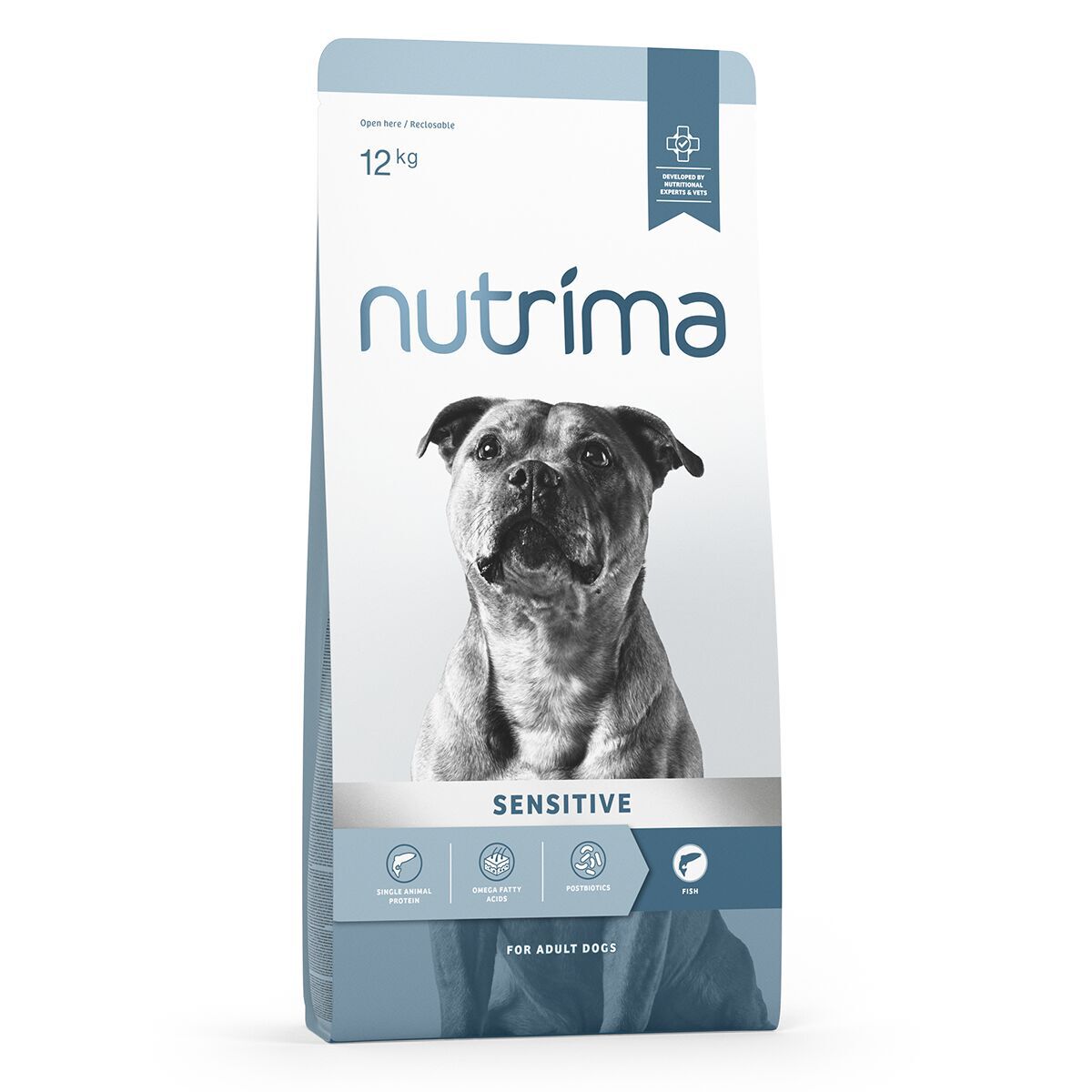 Nutrima Dog Adult Sensitive White Fish Torrfoder till Hund
