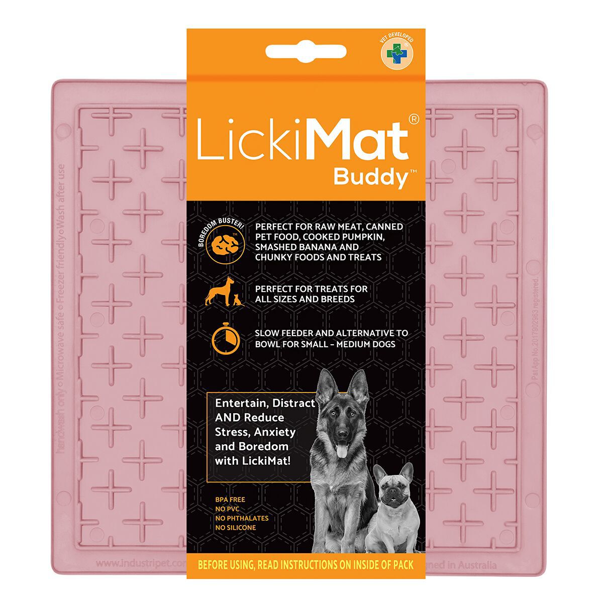 LickiMat Buddy Classic Slickmatta Gul