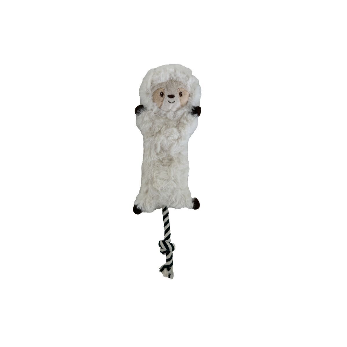 Bark-a-Boo Evergreen Platt Sengångare med Rep 31 cm