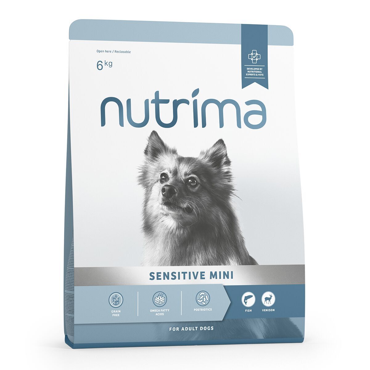 Nutrima Dog Adult Sensitive Mini Fish & Venison Torrfoder till Hund