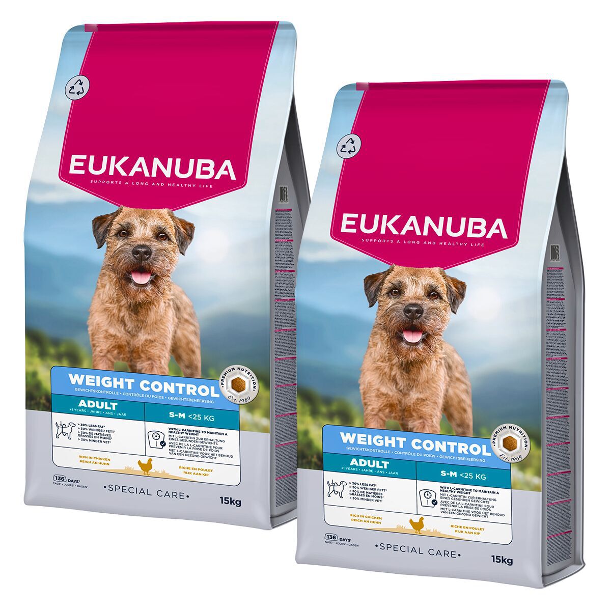 Eukanuba Dog Daily Care Adult Weight Control Small & Medium Breed 12 x 15 kg