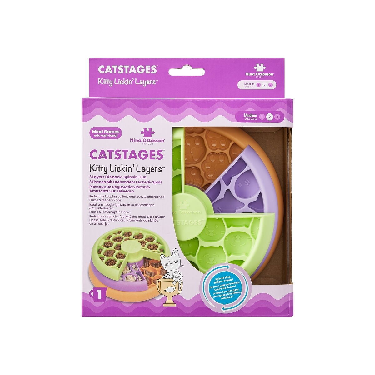 Nina Ottosson Lickin' Layers Kitty Food puzzle