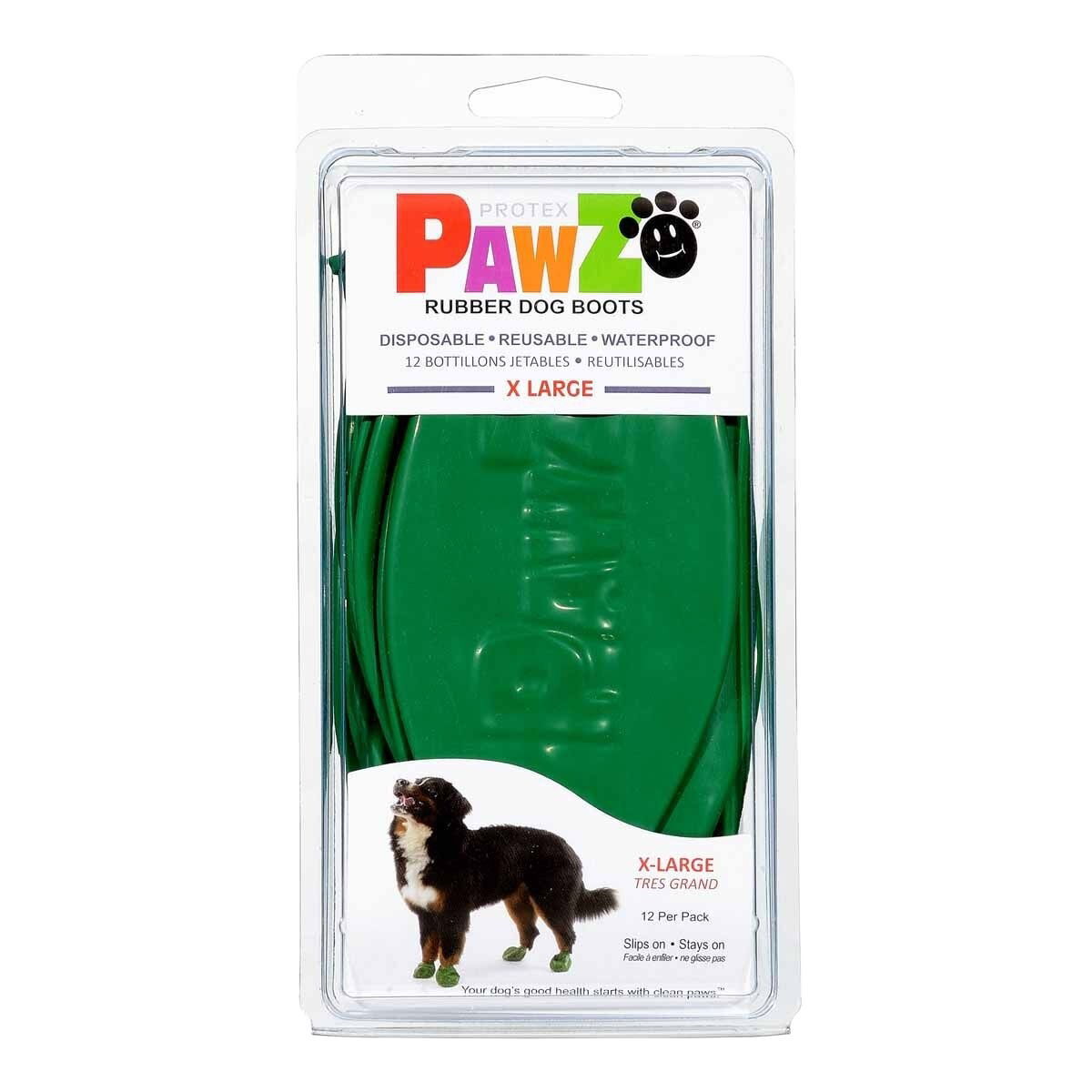 PawZ dog rubber boots color 12pcs