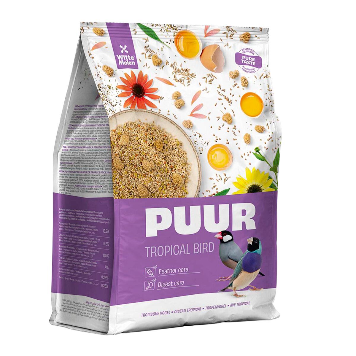 PUUR Tropical Birds Fågelmat till Tropiska Småfåglar 750g
