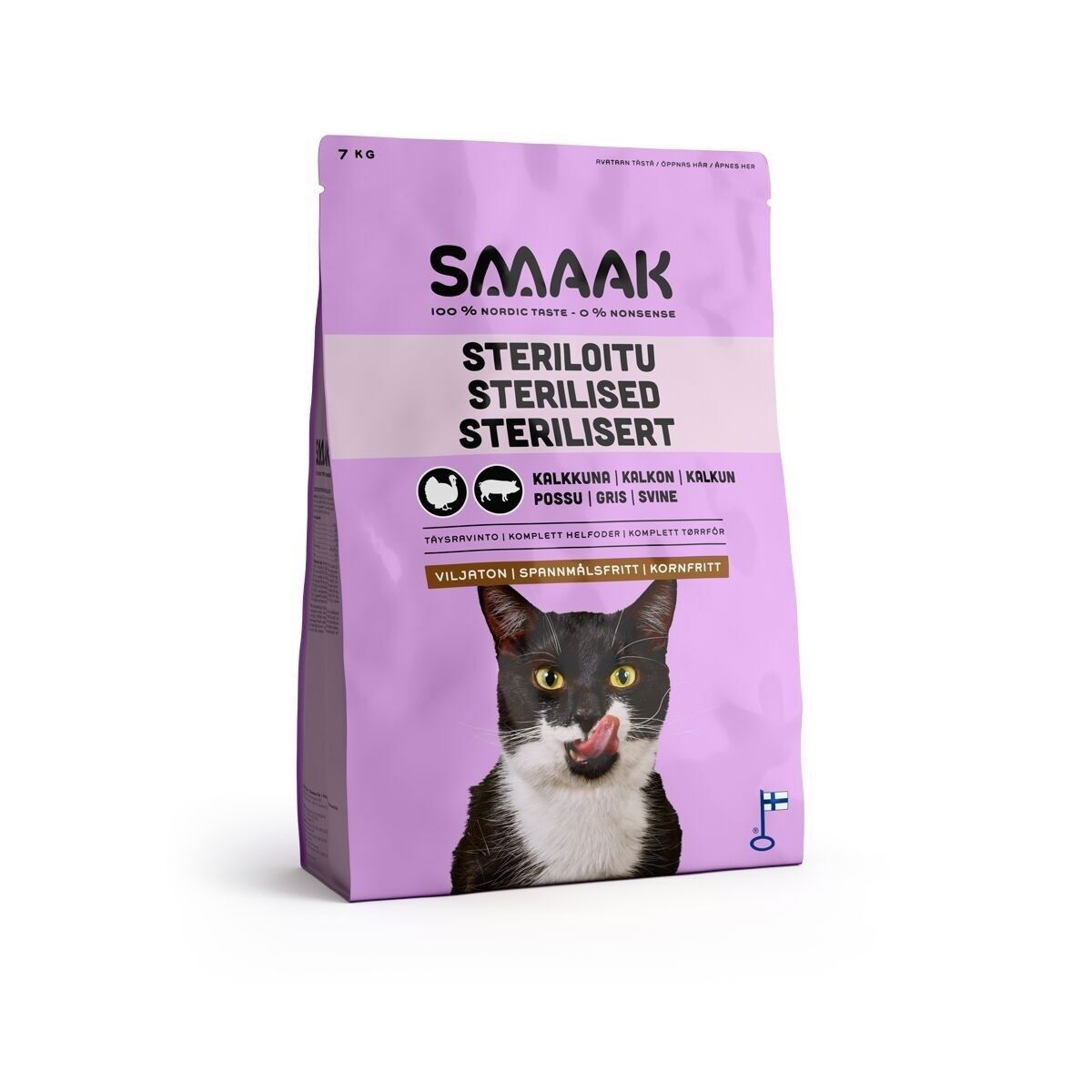 SMAAK Cat Adult GrainFree Sterilised Turkey & Pork