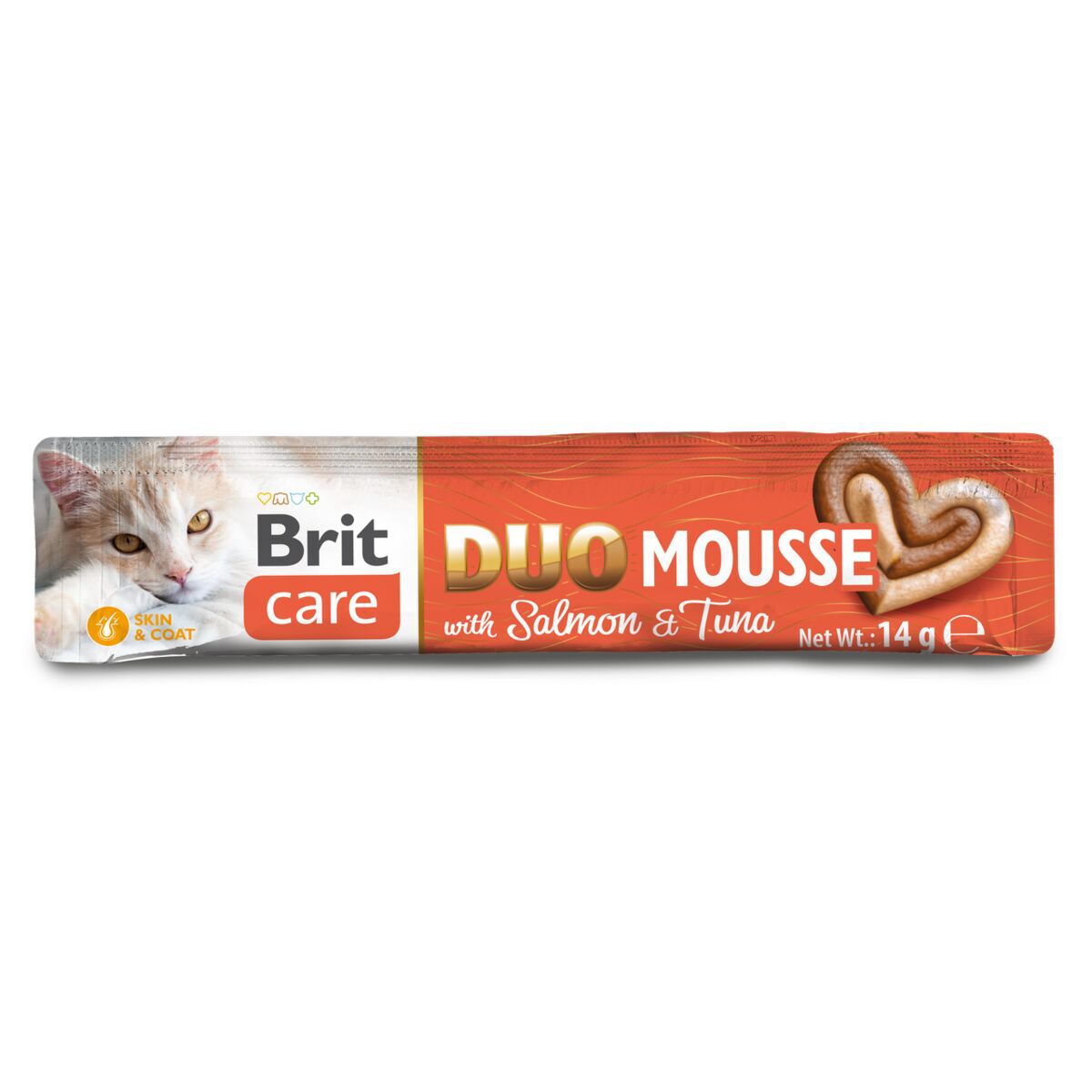 Brit Care Cat Creamy Duo Mousse Salmon & Tuna Flytande Kattgodis 4x14 g