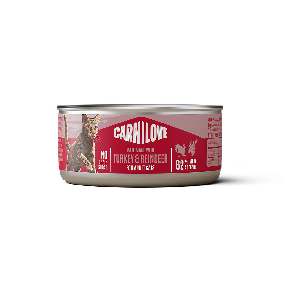 Carnilove Cat Adult Turkey & Reindeer Paté Våtfoder till Katt 100 g | Katt - Kattmat - Våtfoder till katt | DogStyle