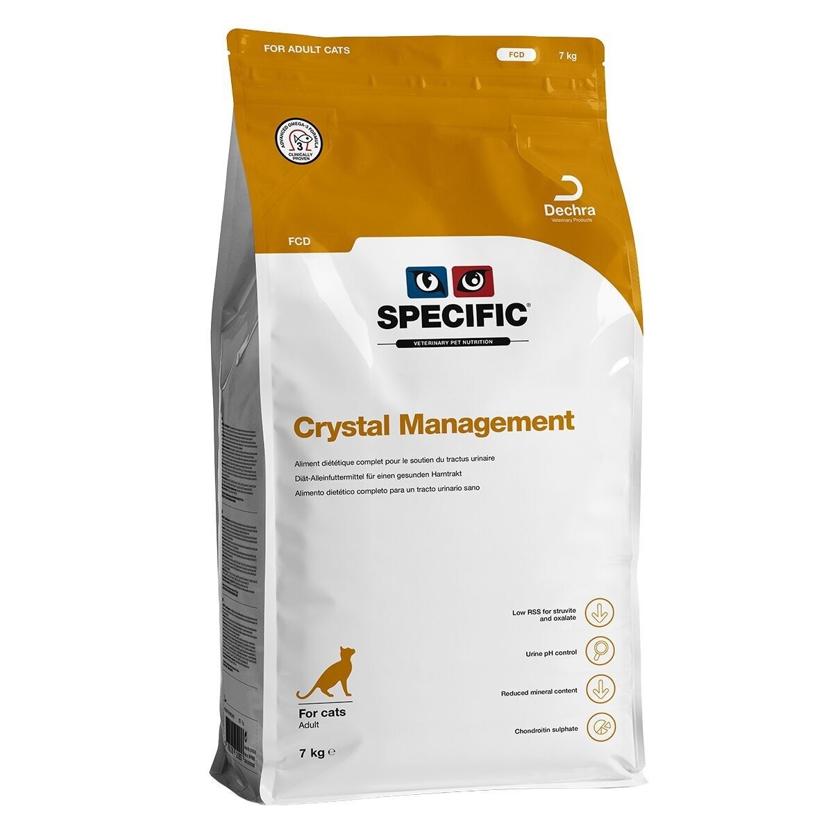 Specific™ Crystal Management FCD | Veterinärfoder - Veterinärfoder till katt - Veterinärfoder för urinvägsproblem hos katt | DogStyle