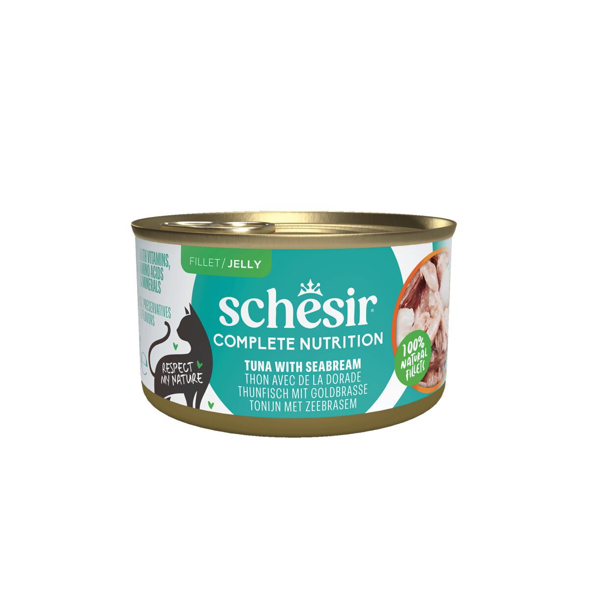Schesir C&amp;B Tuna with Sea bream in Jelly 85 g
