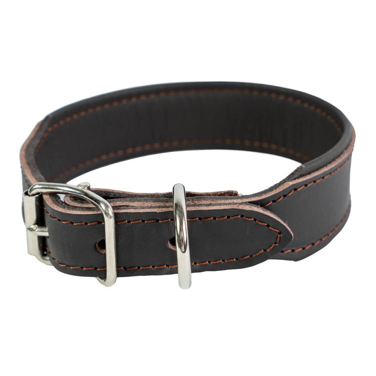Feel Leather Wyder Läderhalsband Brun