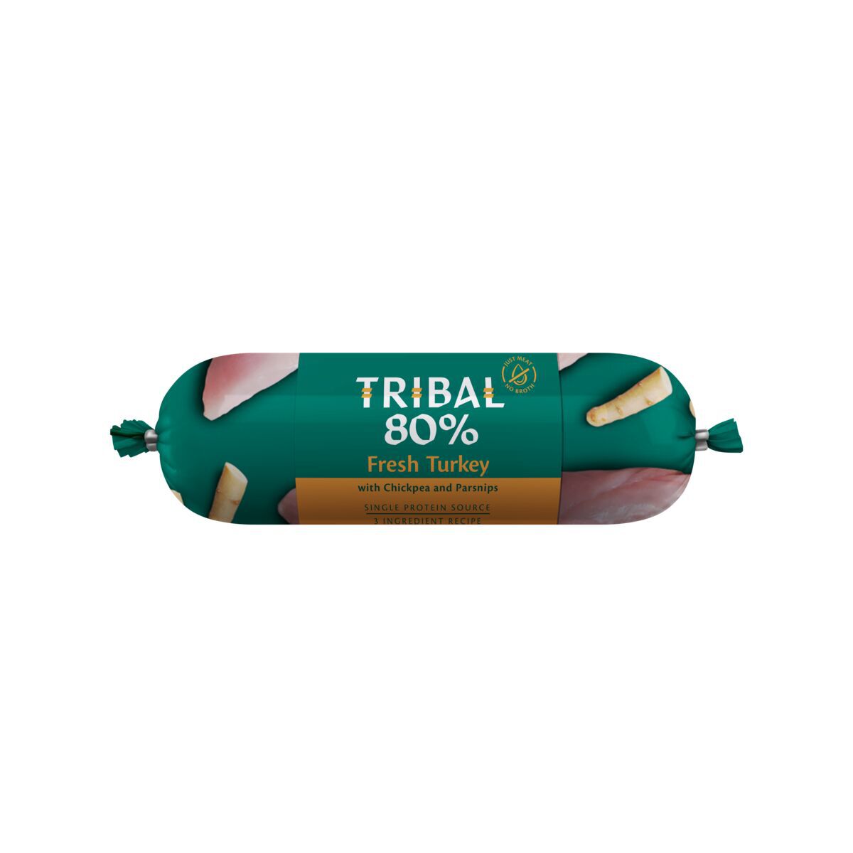 Tribal Dog 80% Turkey Sausage Hundfoder 300 g