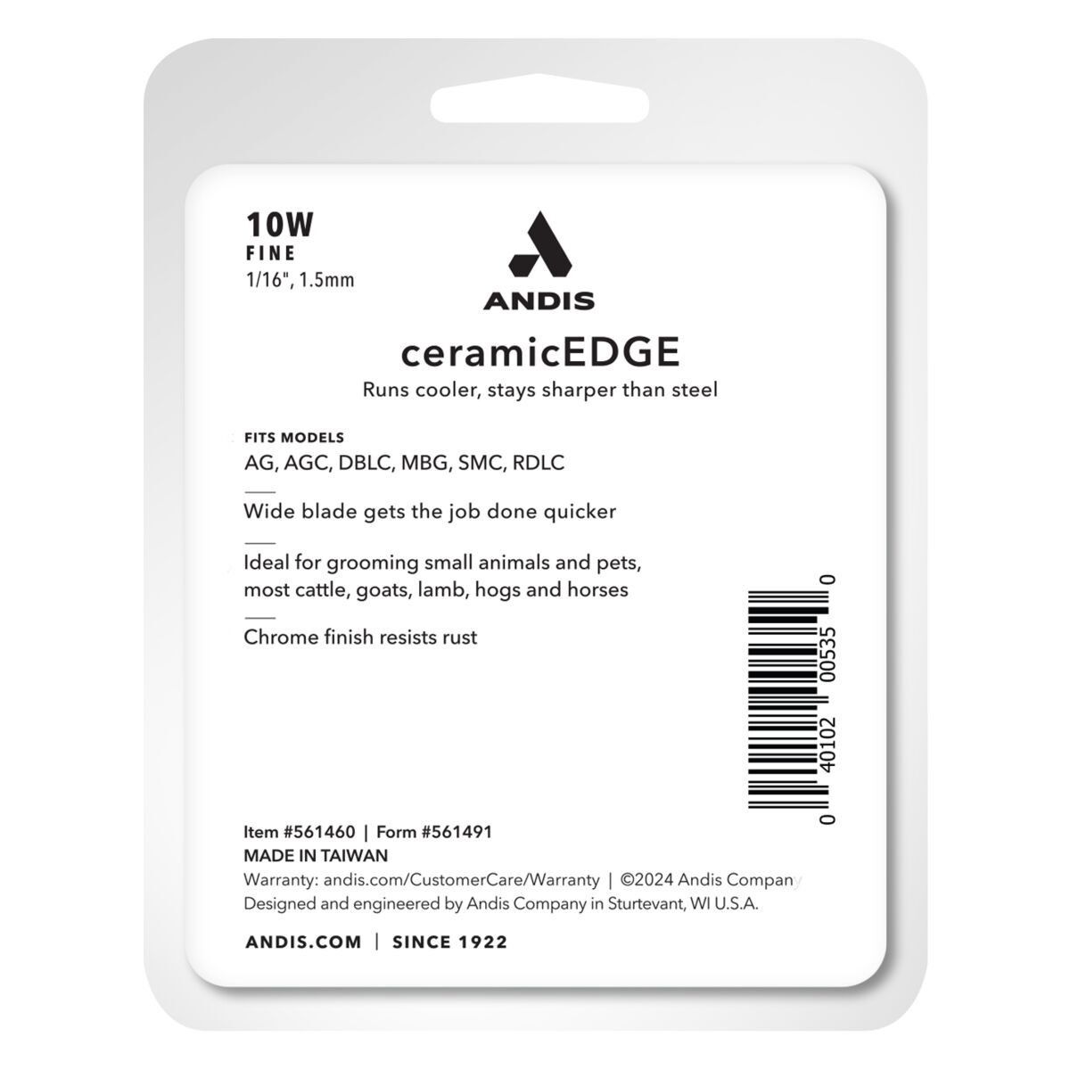 Andis CeramicEdge Wide blade