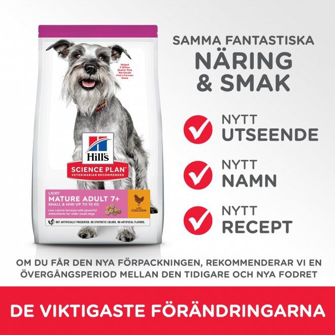 Hills Science Plan Canine Mature Mini Light 2,5kg