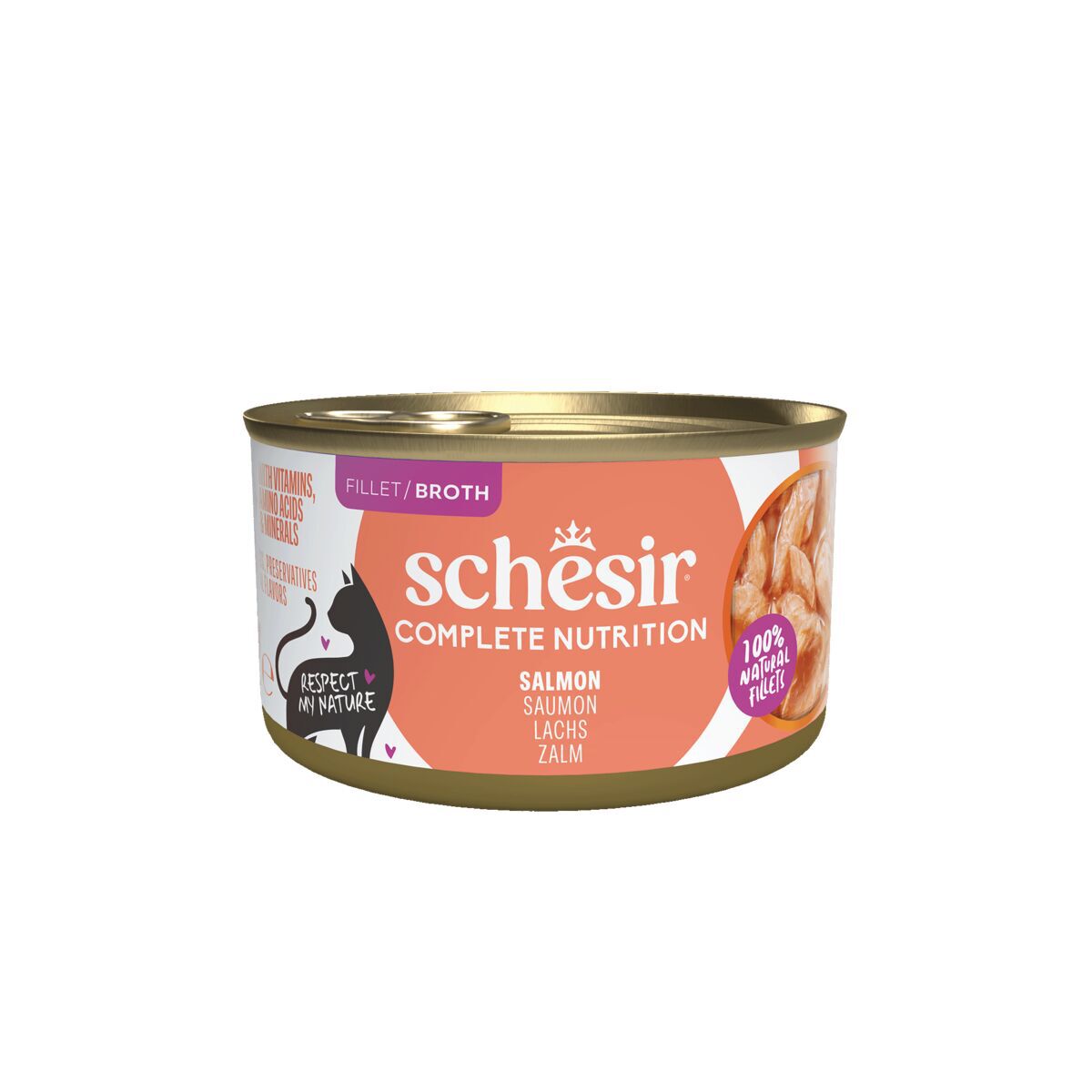 Schesir Cat Adult Salmon in Gravy 85 g
